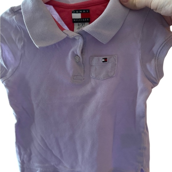 2 Tommy Hilfiger Kids Polos – Stripes & Lavender (Sizes 24M & 3T) - Picture 2 of 15